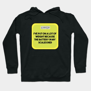 Funny Overweight Excuse with Self-Irony Hoodie